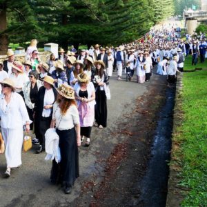 Bounty Day parade Norfolk Island